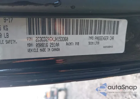 2018 Dodge Challenger Sxt from USA, damaged, VIN 2C3CDZAGXJH153360